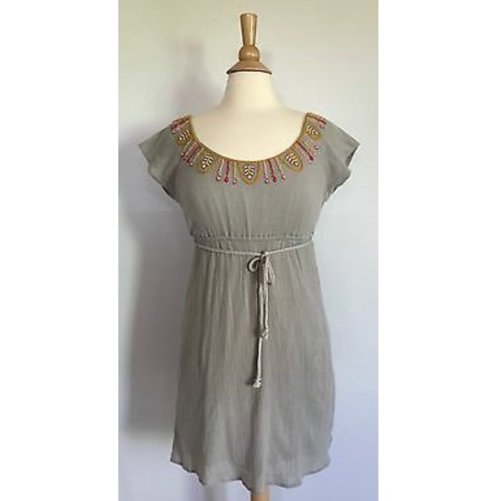 ANTHROPOLOGIE Feather Bone dress